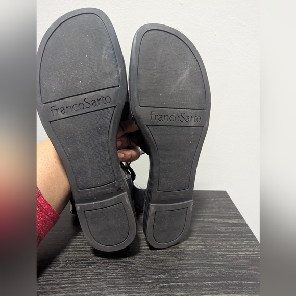 Franco Sarto Black Strappy Sandals - Picture 4 of 4